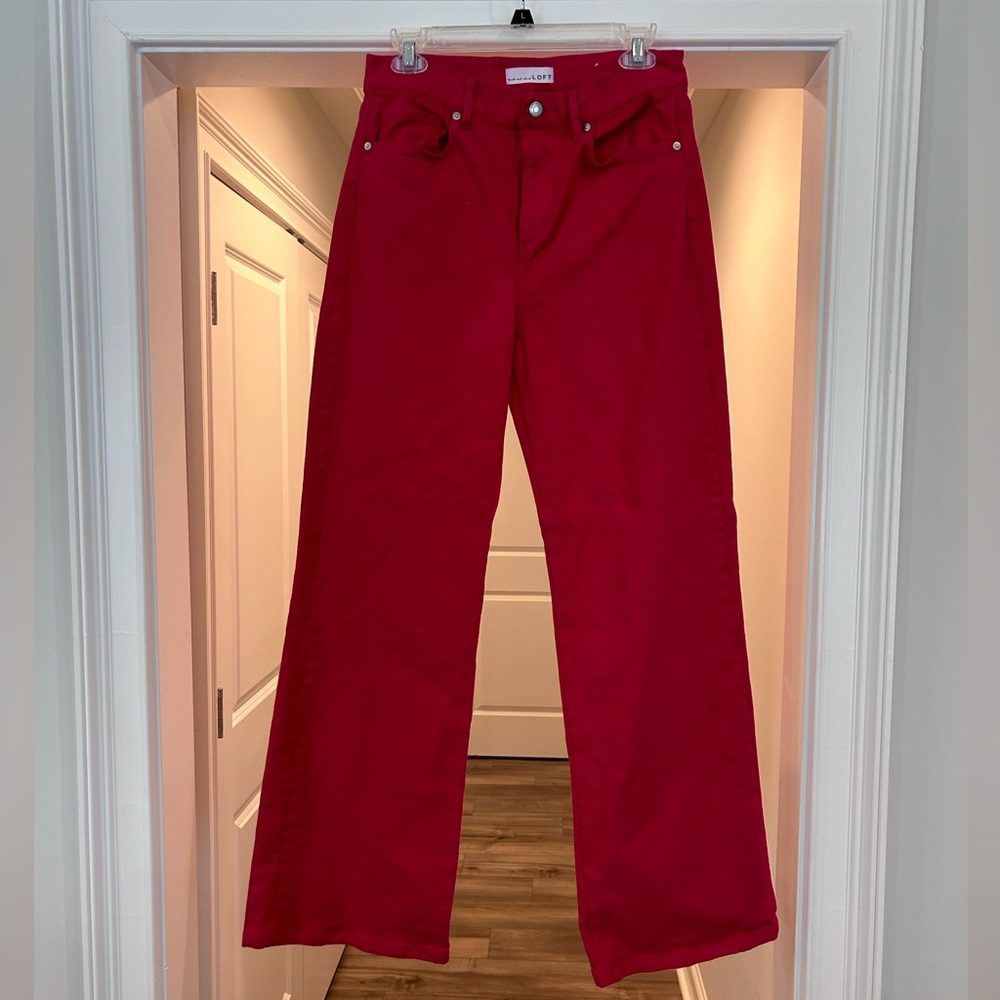 Hot Pink LOFT Wide Leg Pants